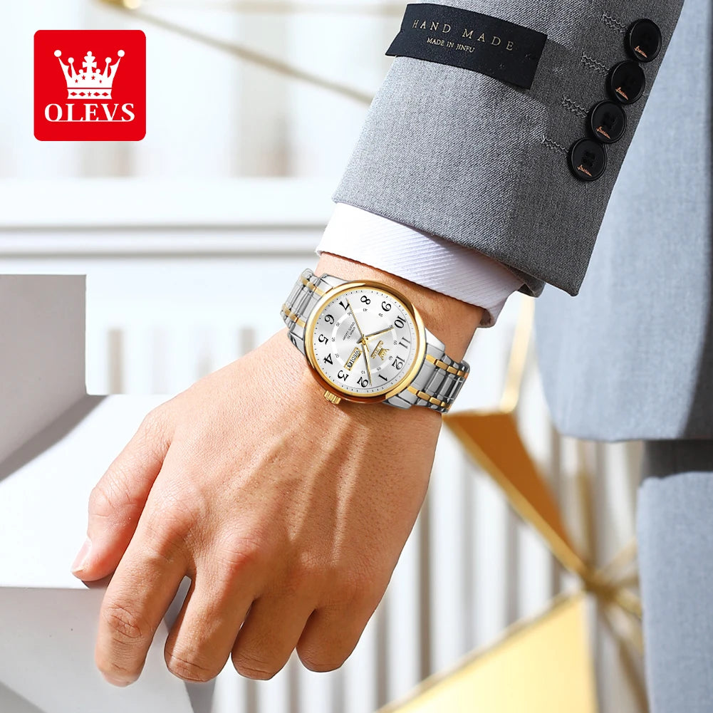OLEVS Casual fashion men's watches - Olevs - Embellish Gold Jewelry & Diamond