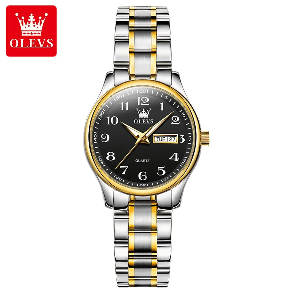 OLEVS Luxury Quartz Watch for Women - Olevs - Embellish Gold Jewelry & Diamond