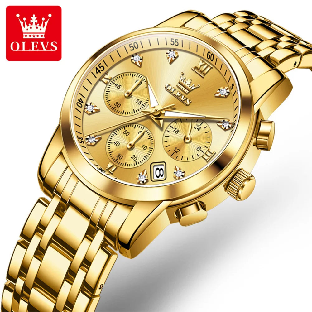 OLEVS 2858 Original Quartz Watch for Ladies - Olevs - Embellish Gold Jewelry & Diamond