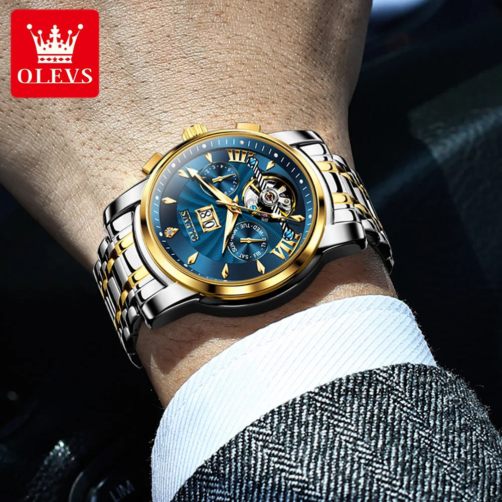 OLEVS Men Watches - Festive Collection - Embellish Gold Jewelry & Diamond