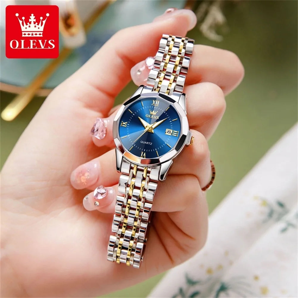 OLEVS 9989 Women Watch - Olevs - Embellish Gold Jewelry & Diamond