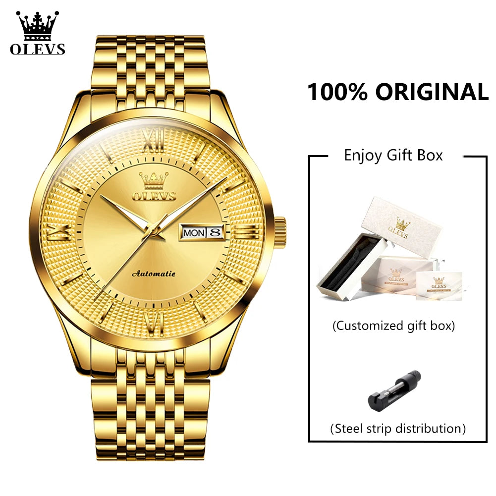 OLEVS 6657 Mens Watch - Olevs - Embellish Gold Jewelry & Diamond
