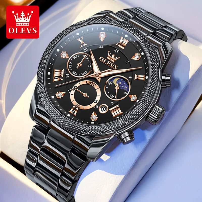 OLEVS Original Fashion Men's Watches - Olevs - Embellish Gold Jewelry & Diamond