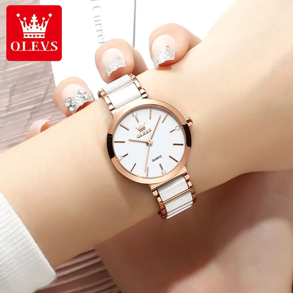 OLEVS Fashion Women Watches - Festive Collection - Embellish Gold Jewelry & Diamond