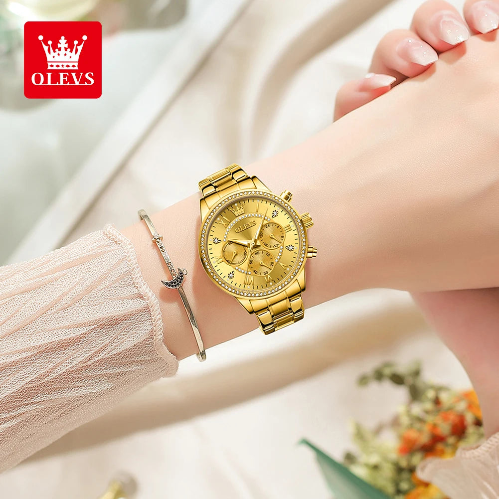 OLEVS Women's Watches - Olevs - Embellish Gold Jewelry & Diamond