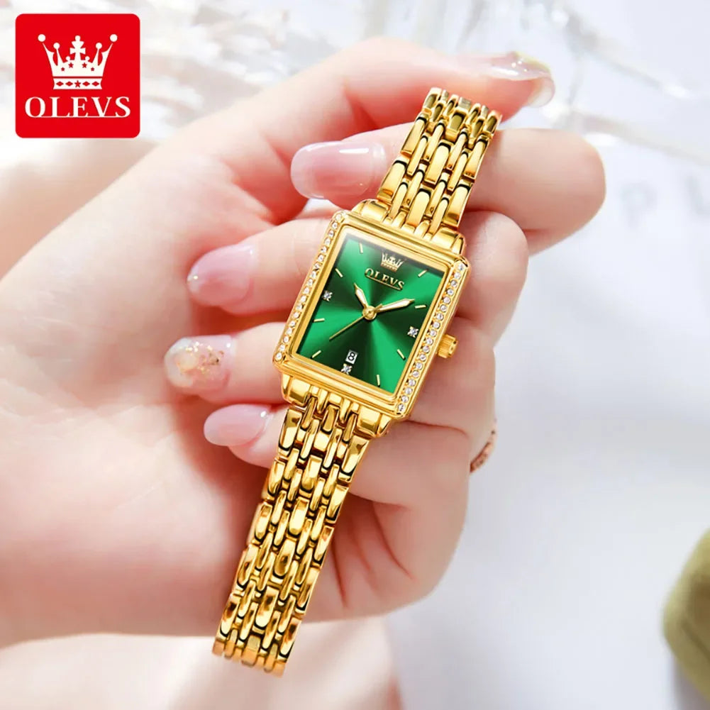 OLEVS 9995 Elegant Quartz Ladies Womens - Olevs - Embellish Gold Jewelry & Diamond