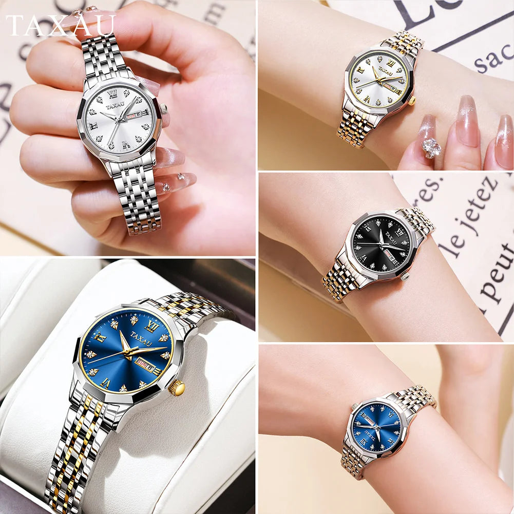 OLEVS Fashion Golden Watch for Women - Olevs - Embellish Gold Jewelry & Diamond