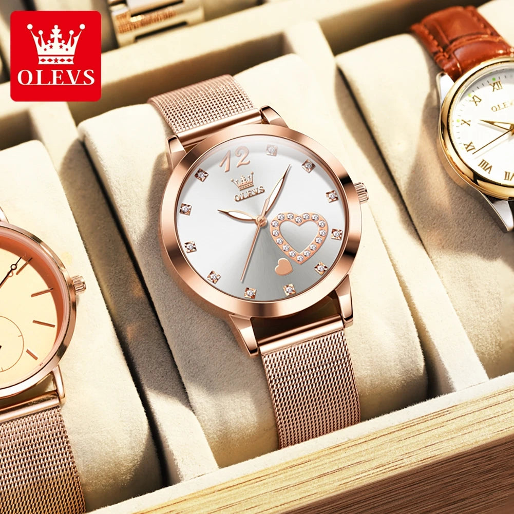 OLEVS Elegant Quartz Watch for Women - Olevs - Embellish Gold Jewelry & Diamond