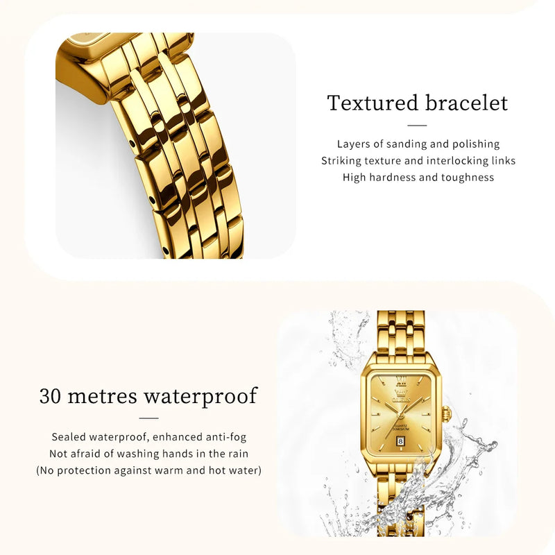 OLEVS Luxury Top Brand Women's Watches - Olevs - Embellish Gold Jewelry & Diamond