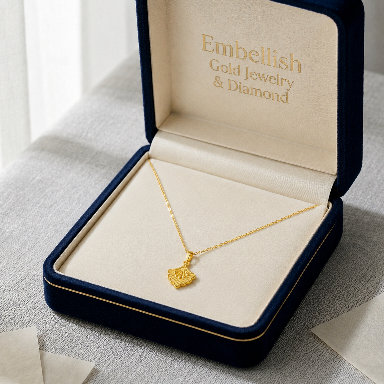 18K Real Gold Peacock Necklace - Festive Collection - Embellish Gold