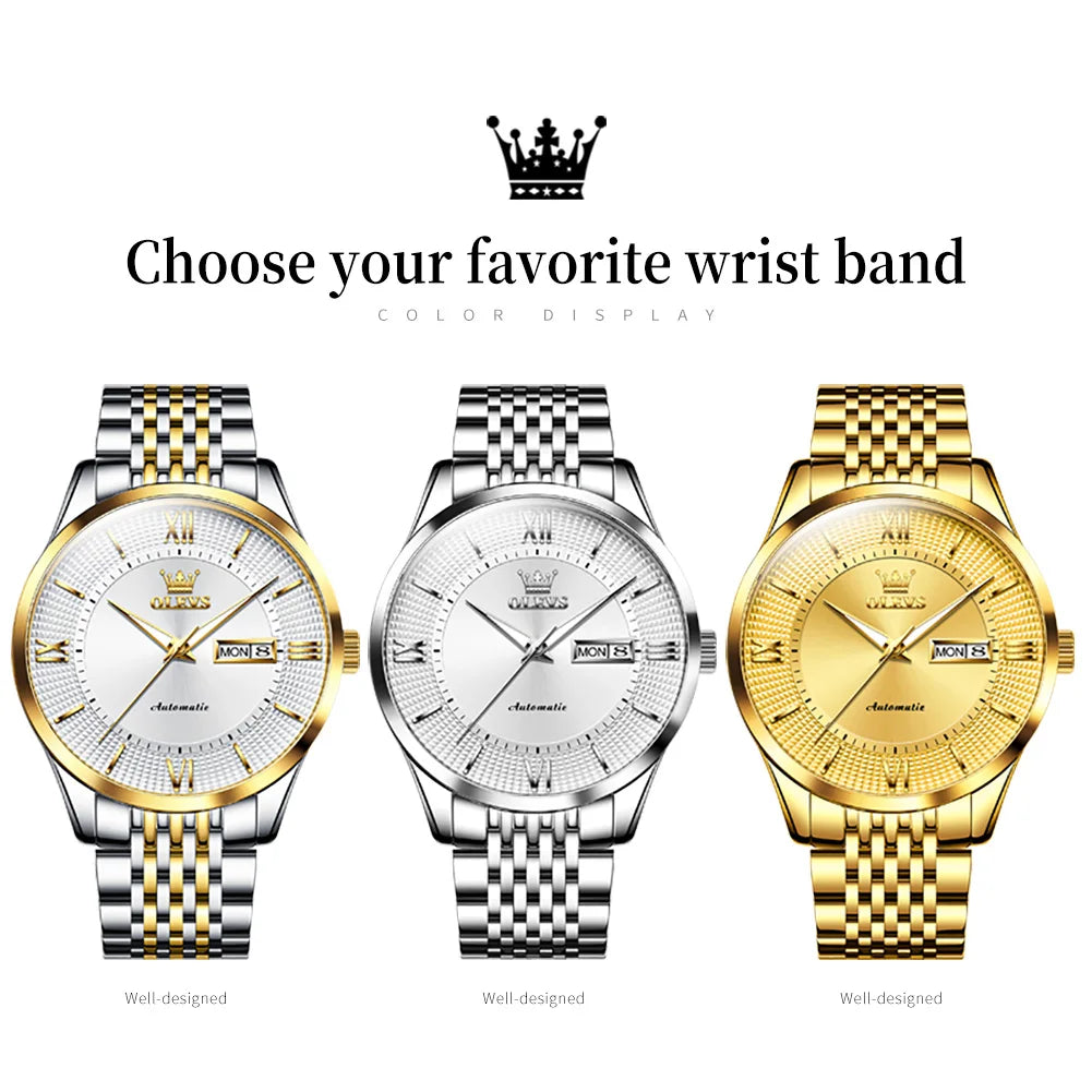 OLEVS 6657 Mens Watch - Olevs - Embellish Gold Jewelry & Diamond