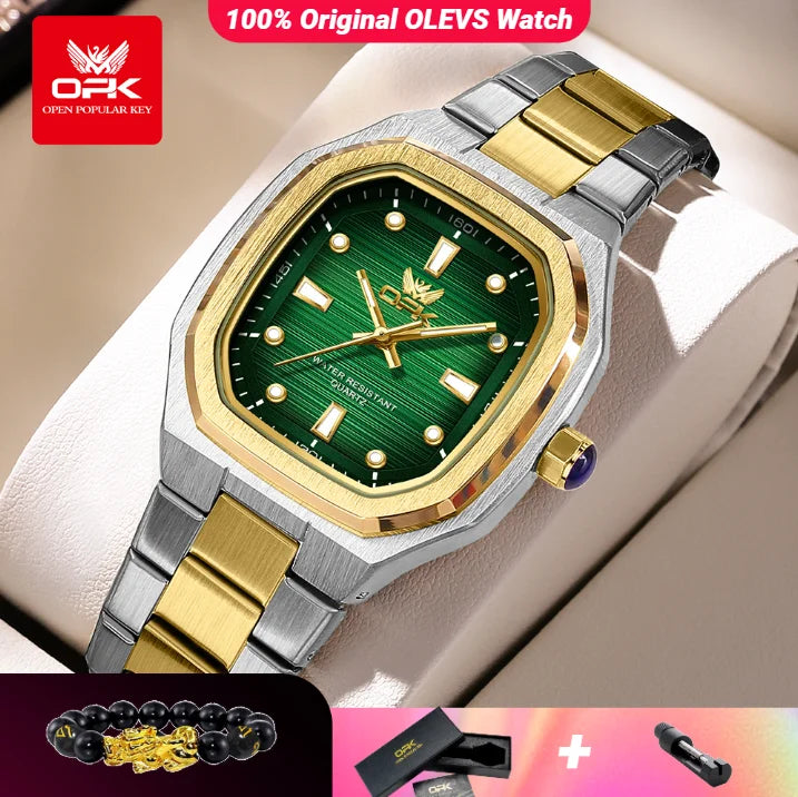 OPK 6044 Original Men Watches - Olevs - Embellish Gold Jewelry & Diamond