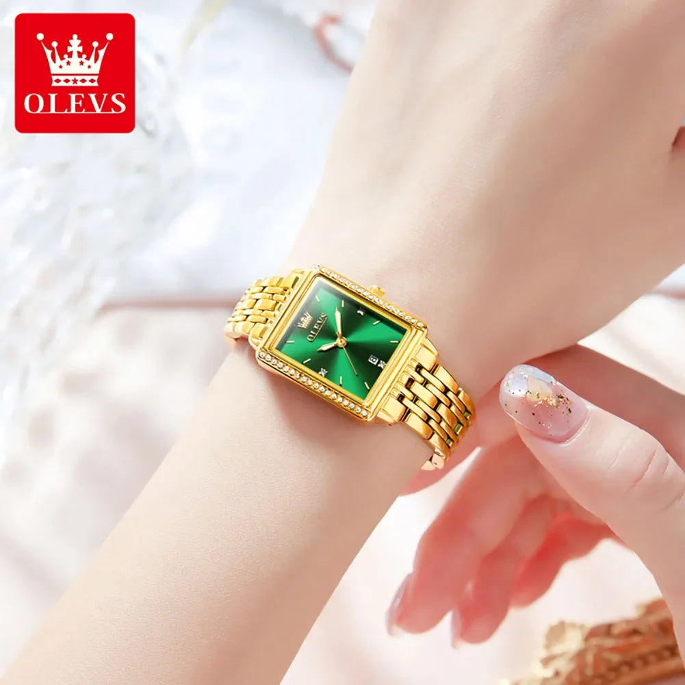 OLEVS 9995 Elegant Quartz Ladies Womens - Olevs - Embellish Gold Jewelry & Diamond