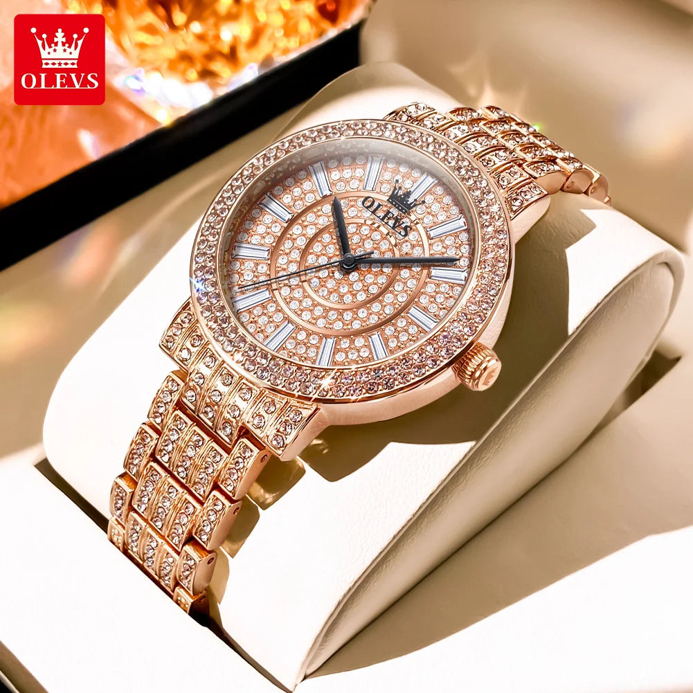 OLEVS 9904 Women Watches - Olevs - Embellish Gold Jewelry & Diamond