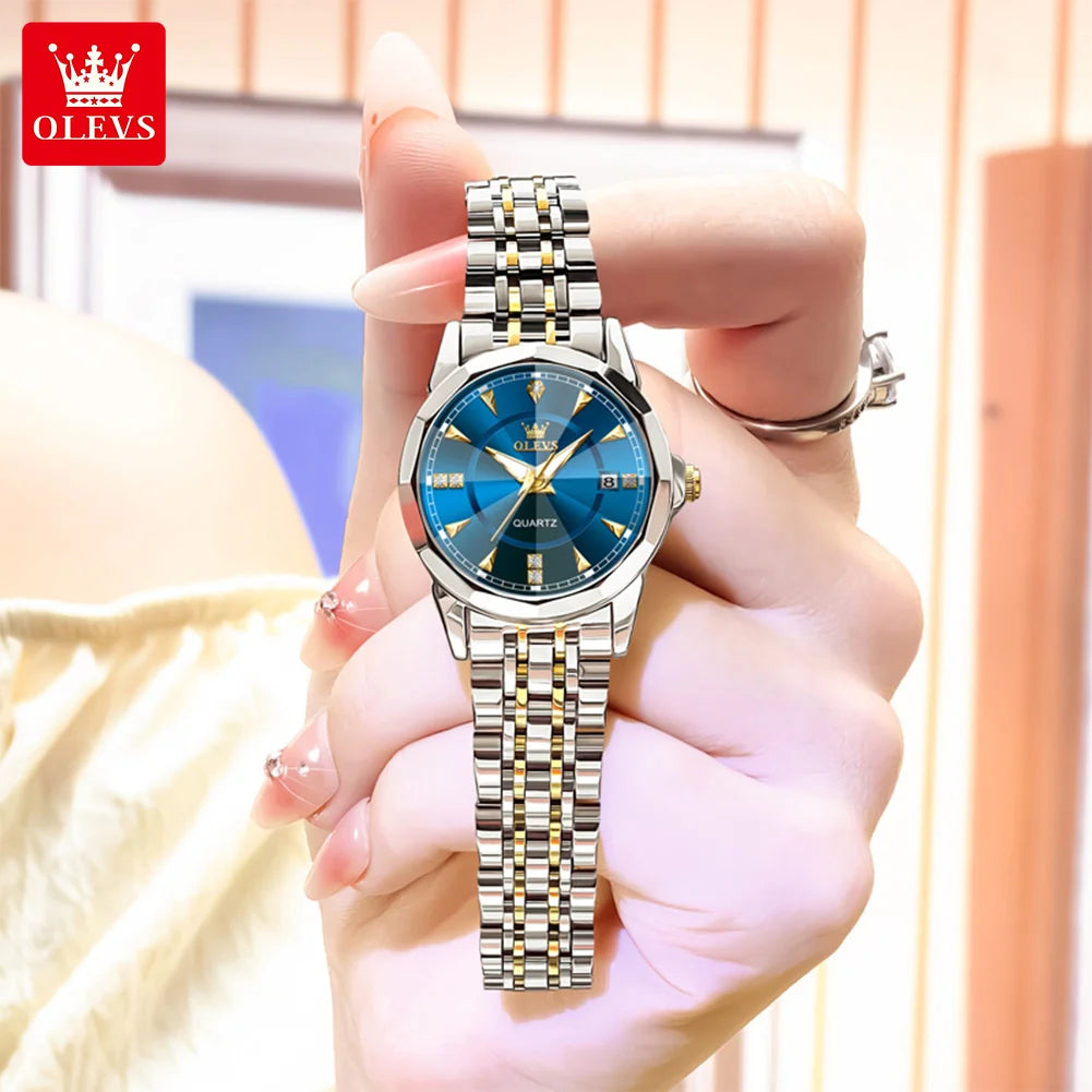 OLEVS 9977 Women Watch - Olevs - Embellish Gold Jewelry & Diamond