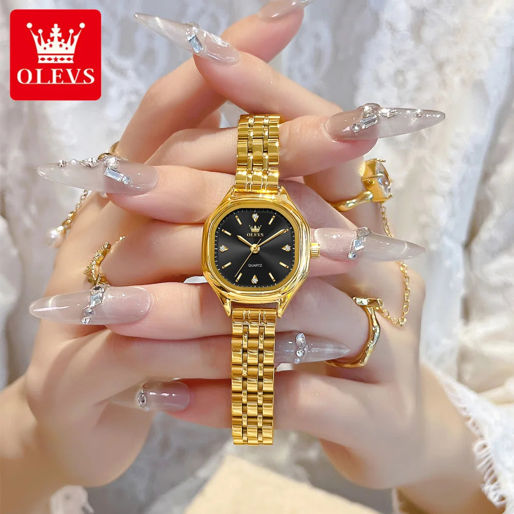 OLEVS 5888 Ladies Watches - Festive Collection - Embellish Gold Jewelry & Diamond