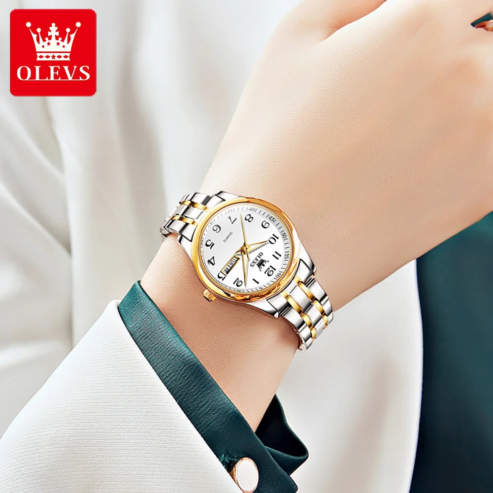 OLEVS 5567 Women Watch - Olevs - Embellish Gold Jewelry & Diamond