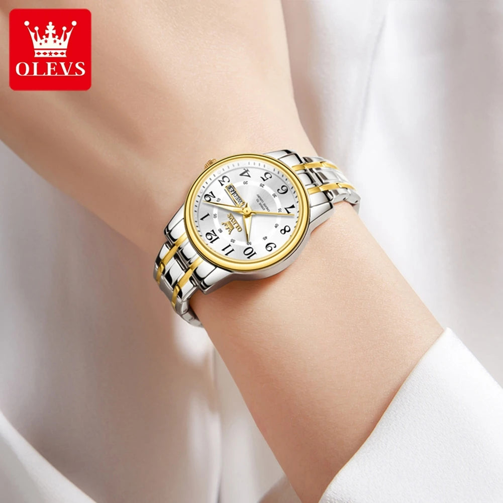 OLEVS 2891 Luxury Brand Fashion Women's Watches - Olevs - Embellish Gold Jewelry & Diamond