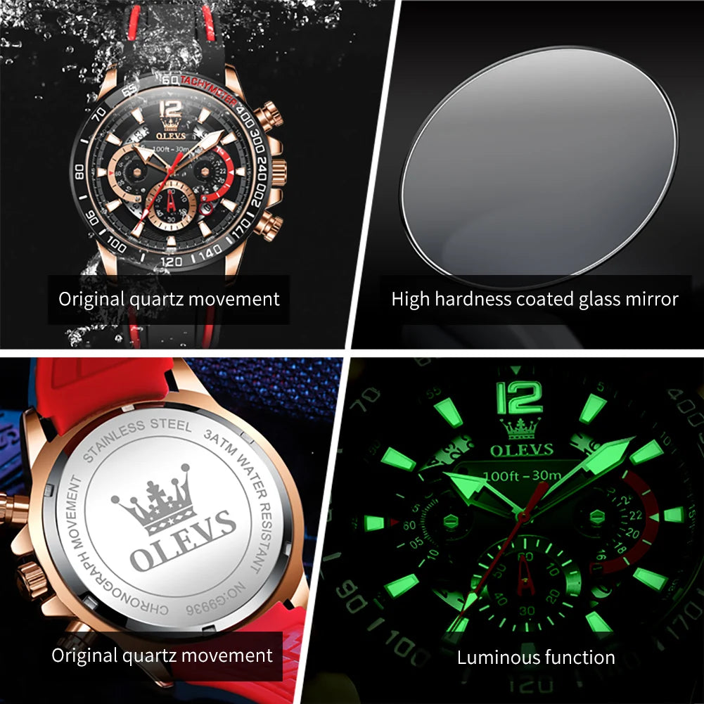 OLEVS casual fashion Men's Wristwatch - Olevs - Embellish Gold Jewelry & Diamond