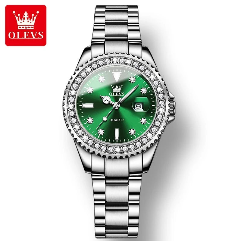 OLEVS 9945 Quartz Fashion Watch - Olevs - Embellish Gold Jewelry & Diamond