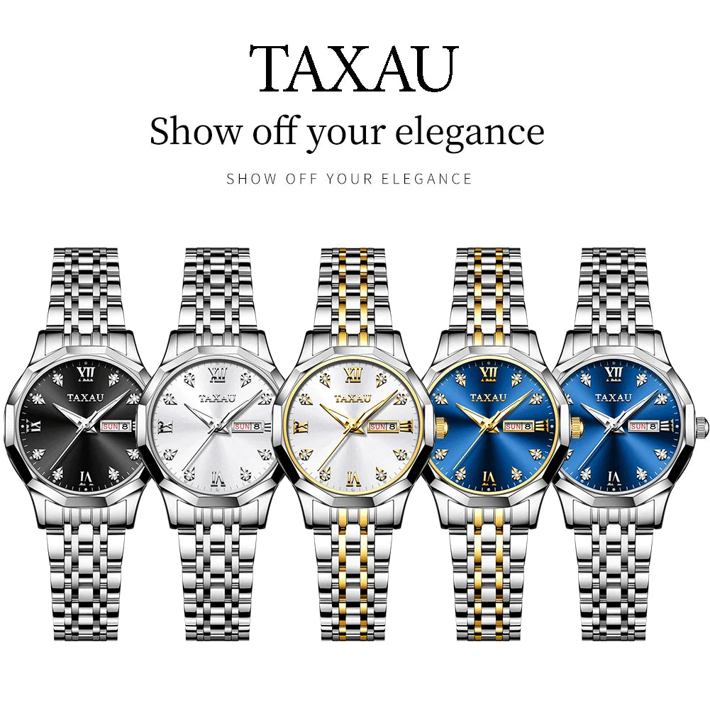 OLEVS Fashion Golden Watch for Women - Olevs - Embellish Gold Jewelry & Diamond