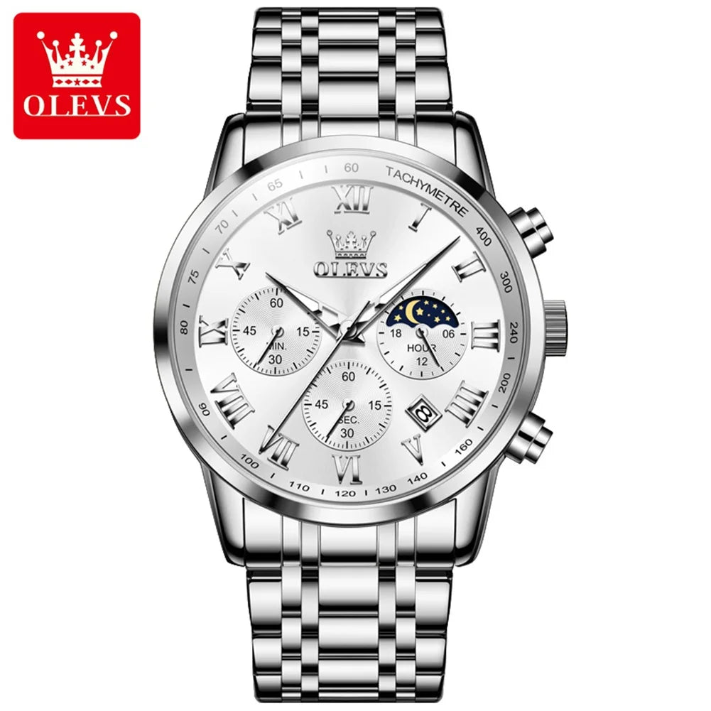OLEVS Luxury Quartz Watch for Men - Olevs - Embellish Gold Jewelry & Diamond