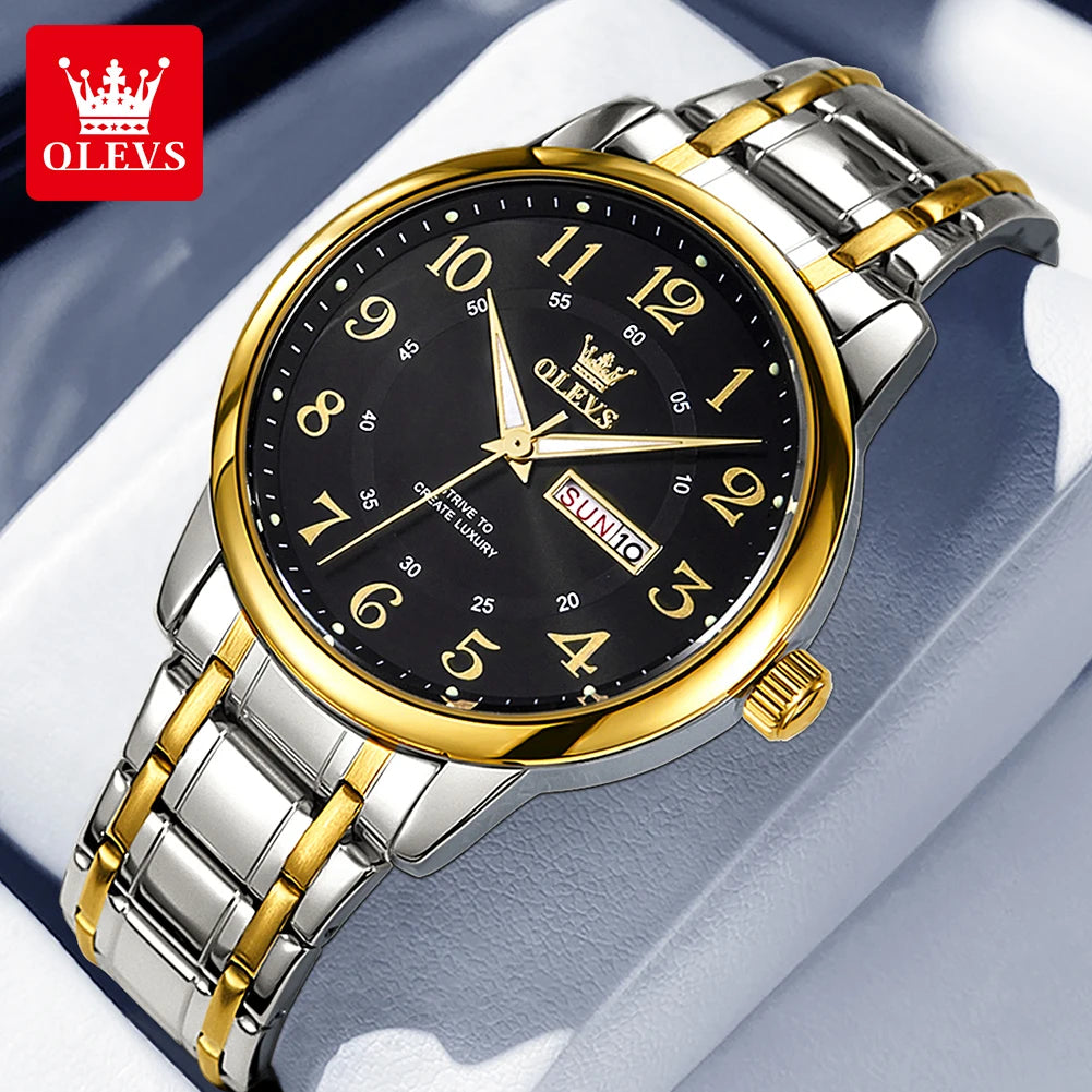 OLEVS Casual fashion men's watches - Olevs - Embellish Gold Jewelry & Diamond