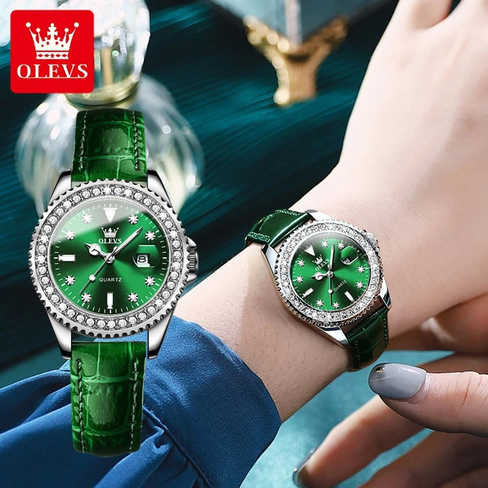 OLEVS 9945 Quartz Fashion Watch - Olevs - Embellish Gold Jewelry & Diamond