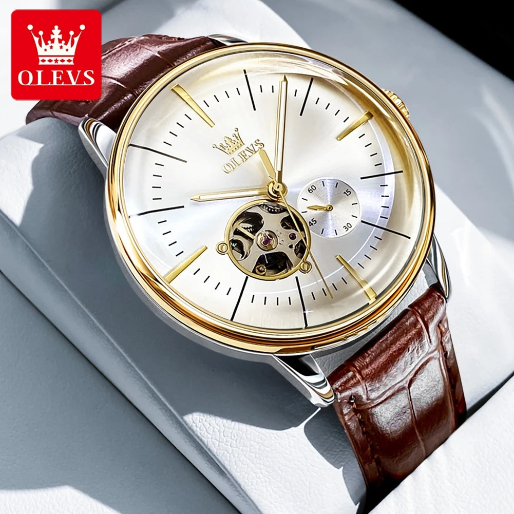 OLEVS Casual Fashion Men's Watches - Festive Collection - Embellish Gold Jewelry & Diamond