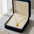 18k Gold Apple Necklace