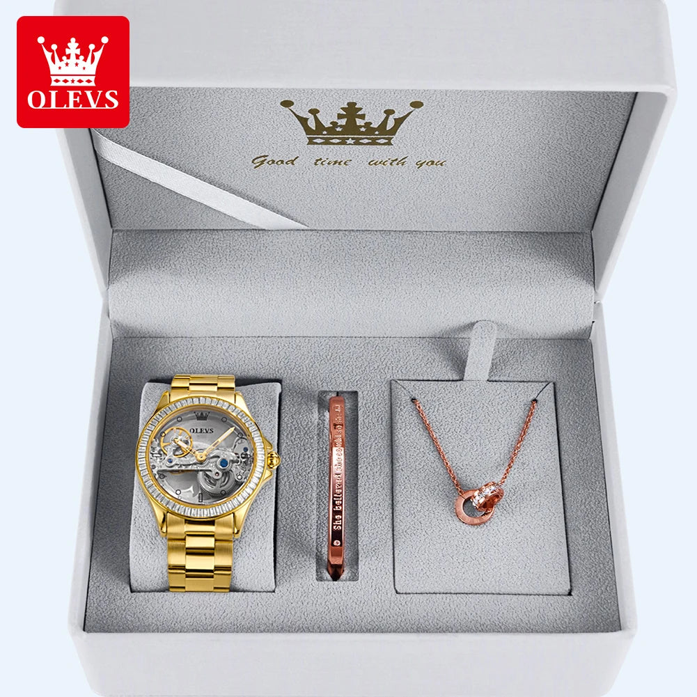 OLEVS 6699 Gold Watch for Women - Olevs - Embellish Gold Jewelry & Diamond