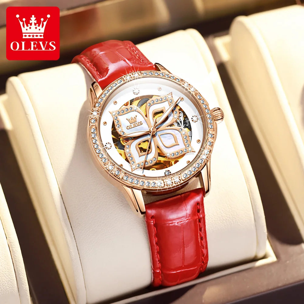 OLEVS Elegant Fashion Women's Watches - Festive Collection - Embellish Gold Jewelry & Diamond