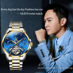 OLEVS 6663 Men Flywheel Fully Automatic Mechanical Watch