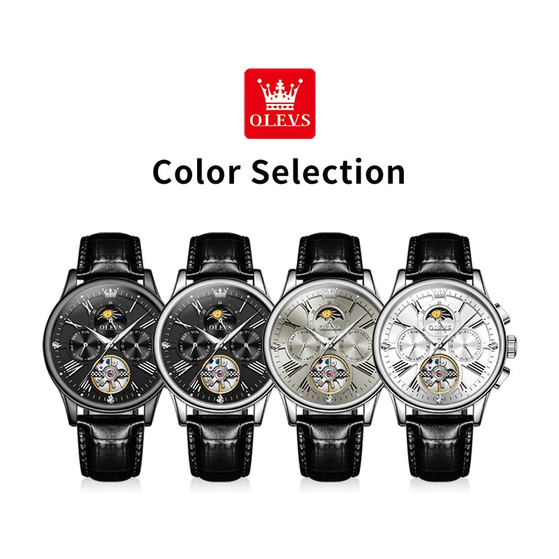 OLEVS Mens Watch - مجموعة متميزة - Embellish Gold Jewelry & Diamond