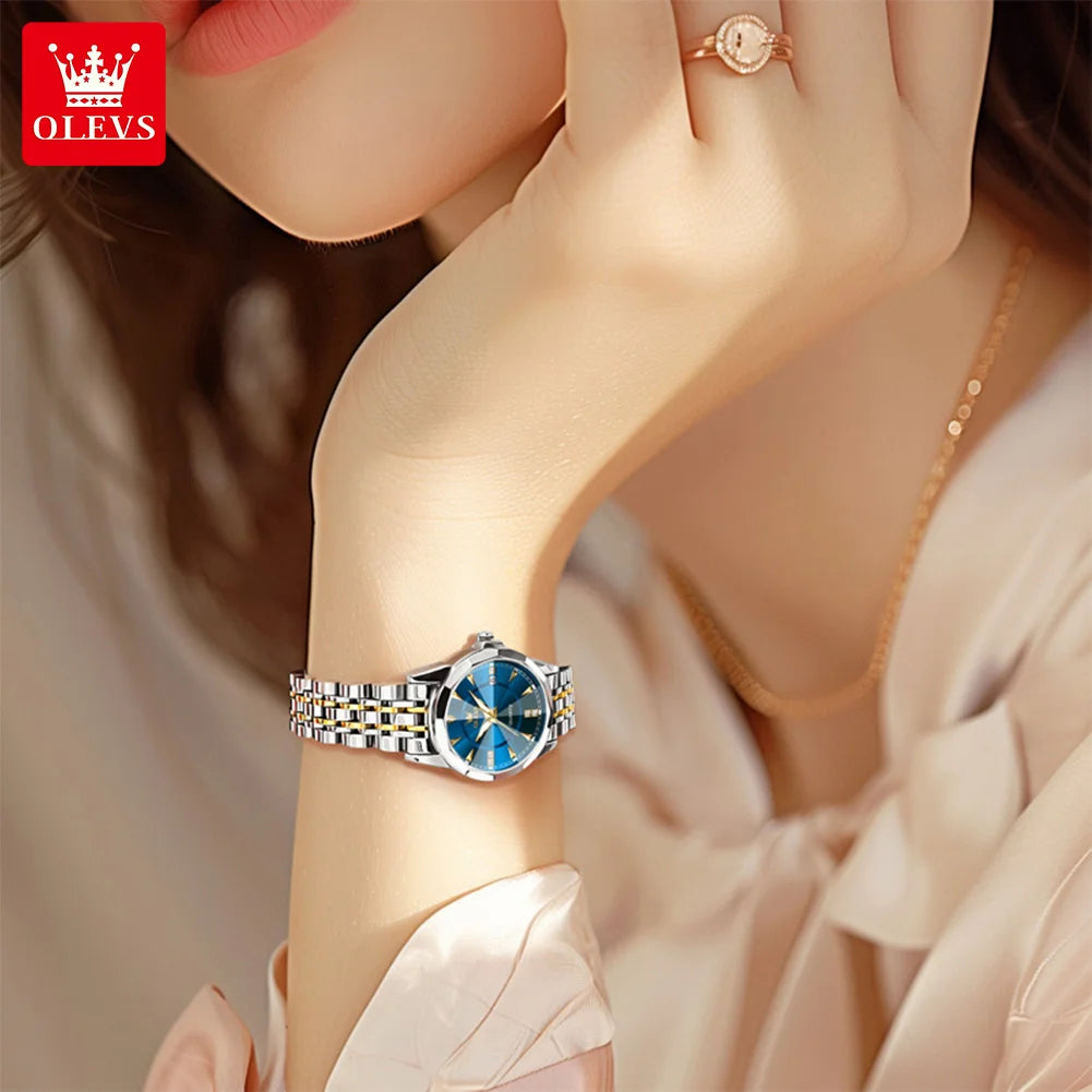 OLEVS 9977 Women Watch - Olevs - Embellish Gold Jewelry & Diamond