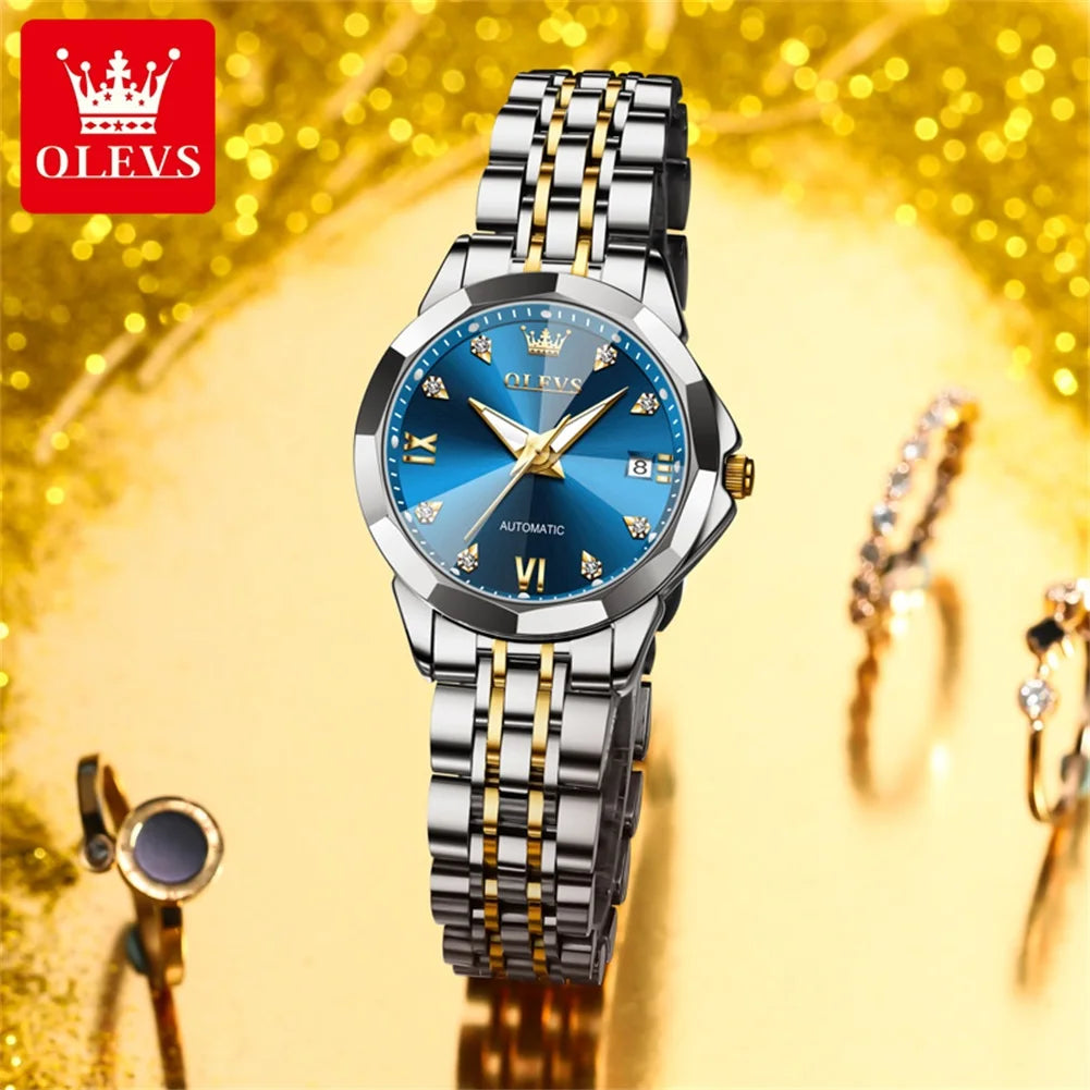 OLEVS Women's Watches - Festive Collection - Embellish Gold Jewelry & Diamond