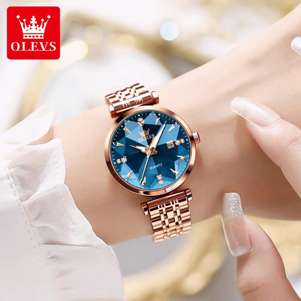 OLEVS brand watch fashion hot selling waterproof women's watch 5536 - Olevs - Embellish Gold Jewelry & Diamond