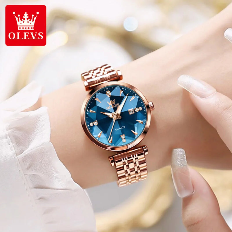 OLEVS brand watch fashion hot selling waterproof women's watch 5536 - Olevs - Embellish Gold Jewelry & Diamond