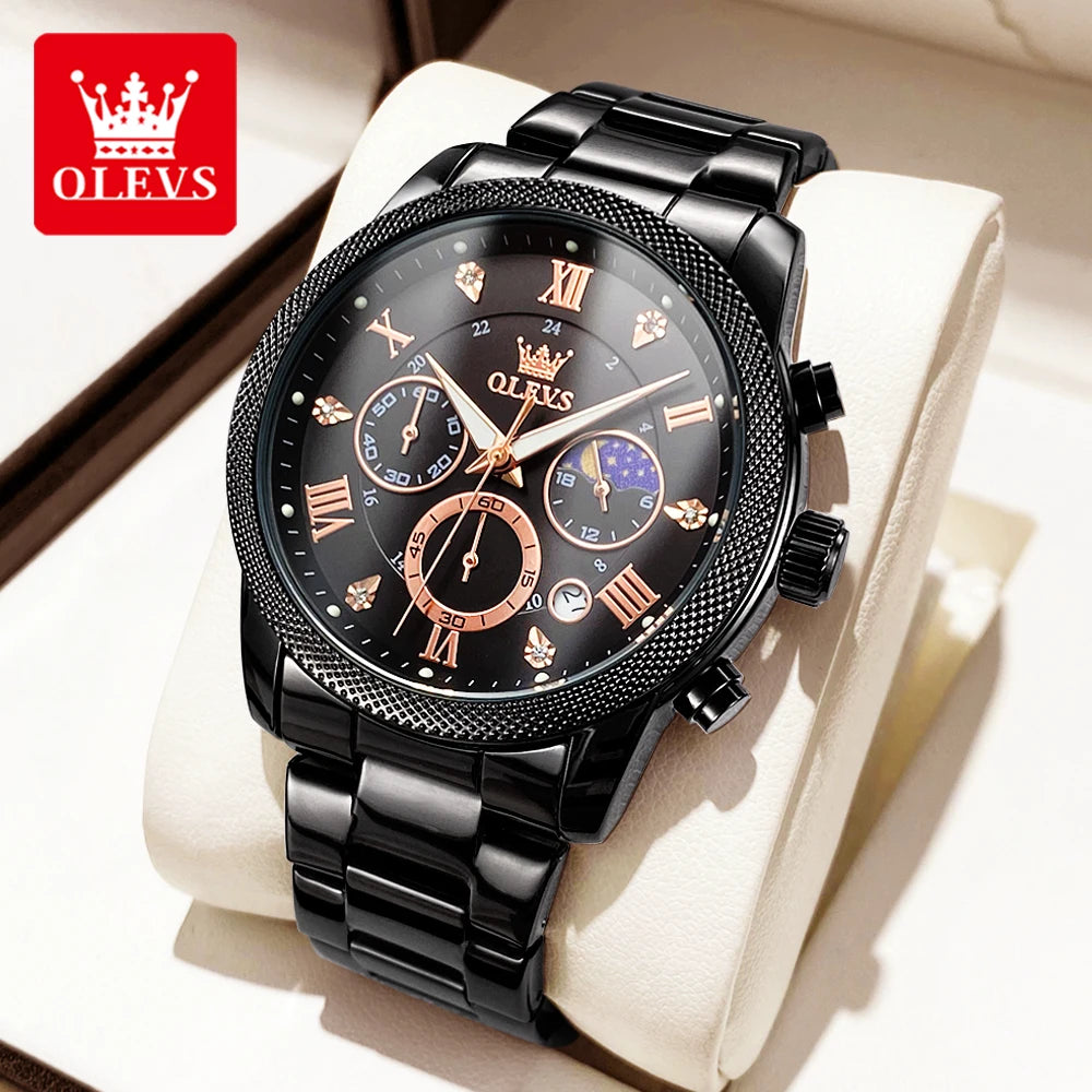 OLEVS Original Fashion Men's Watches - Olevs - Embellish Gold Jewelry & Diamond