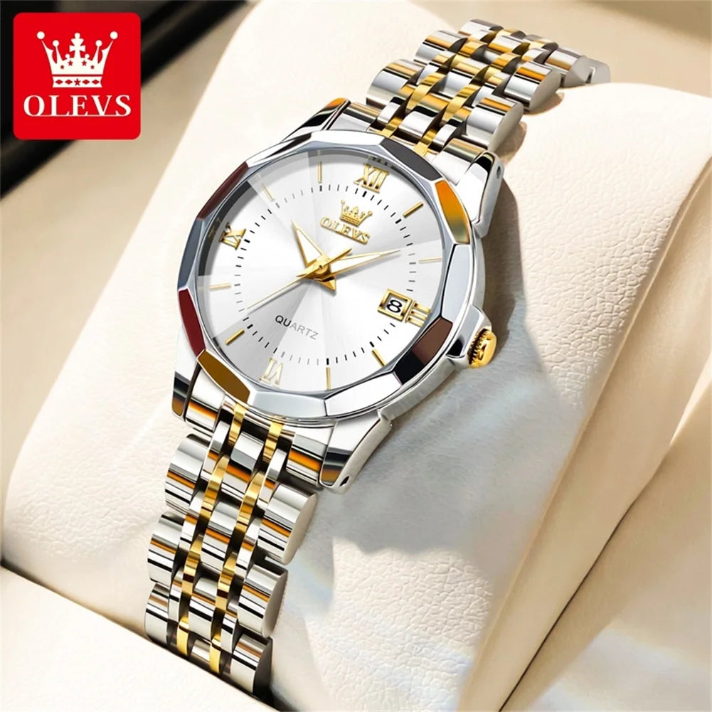 OLEVS 9989 Women Watch - Olevs - Embellish Gold Jewelry & Diamond
