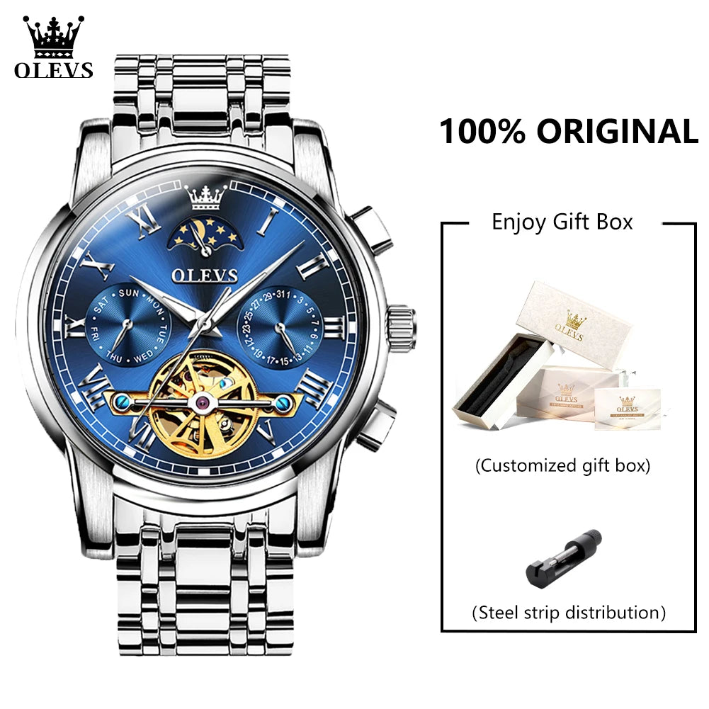 OLEVS 6617 Men's Classic Mechanical Watch - Olevs - Embellish Gold Jewelry & Diamond