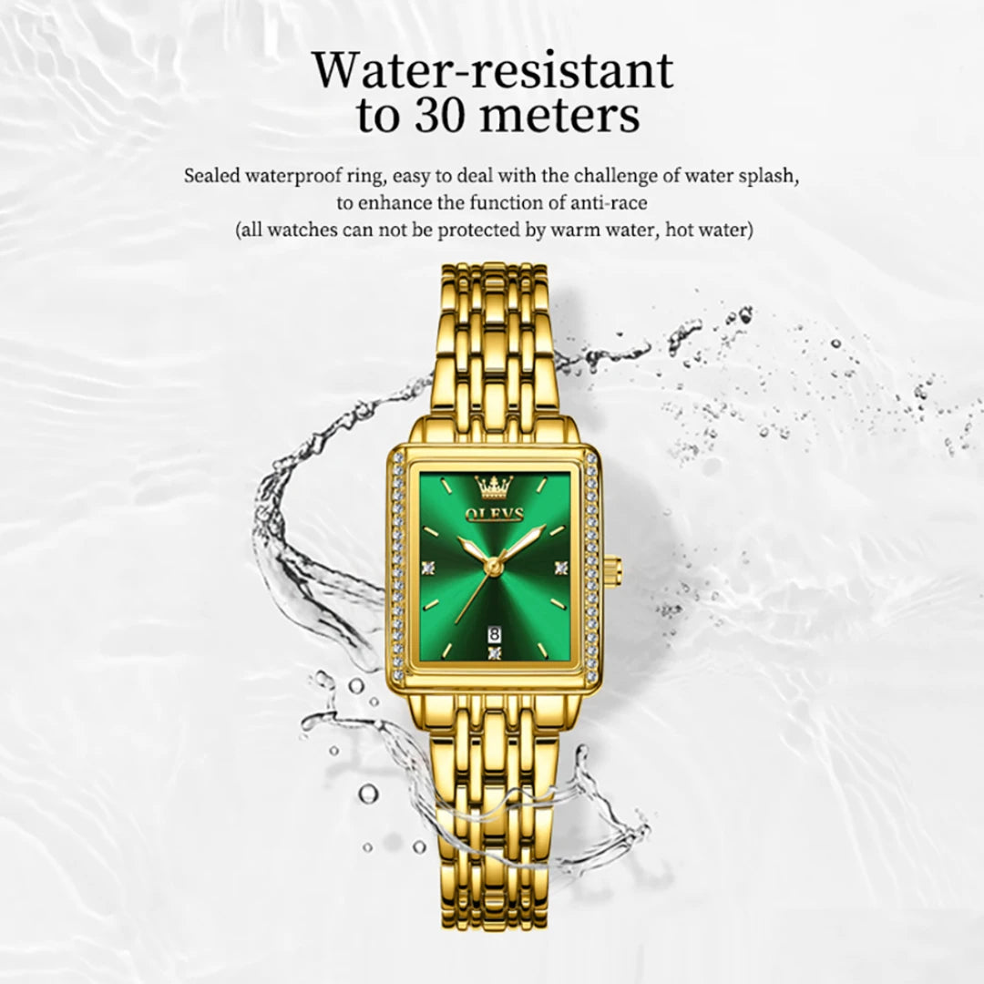 OLEVS 9995 Quartz Fashion Watch - Olevs - Embellish Gold Jewelry & Diamond
