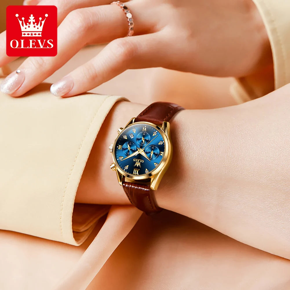 OLEVS 5523 Original Brand Women's Watches - Olevs - Embellish Gold Jewelry & Diamond