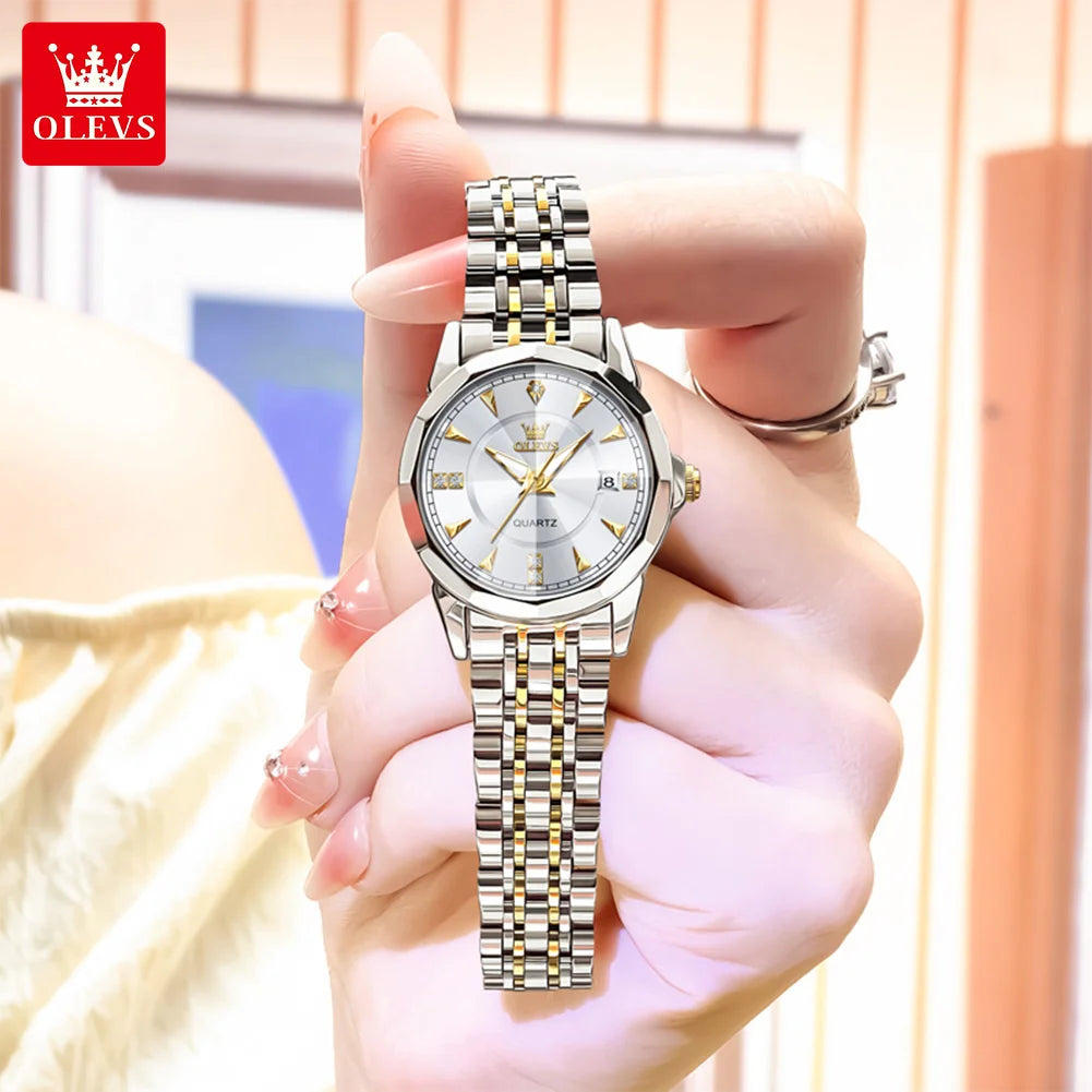OLEVS 9977 Women Watch - Olevs - Embellish Gold Jewelry & Diamond