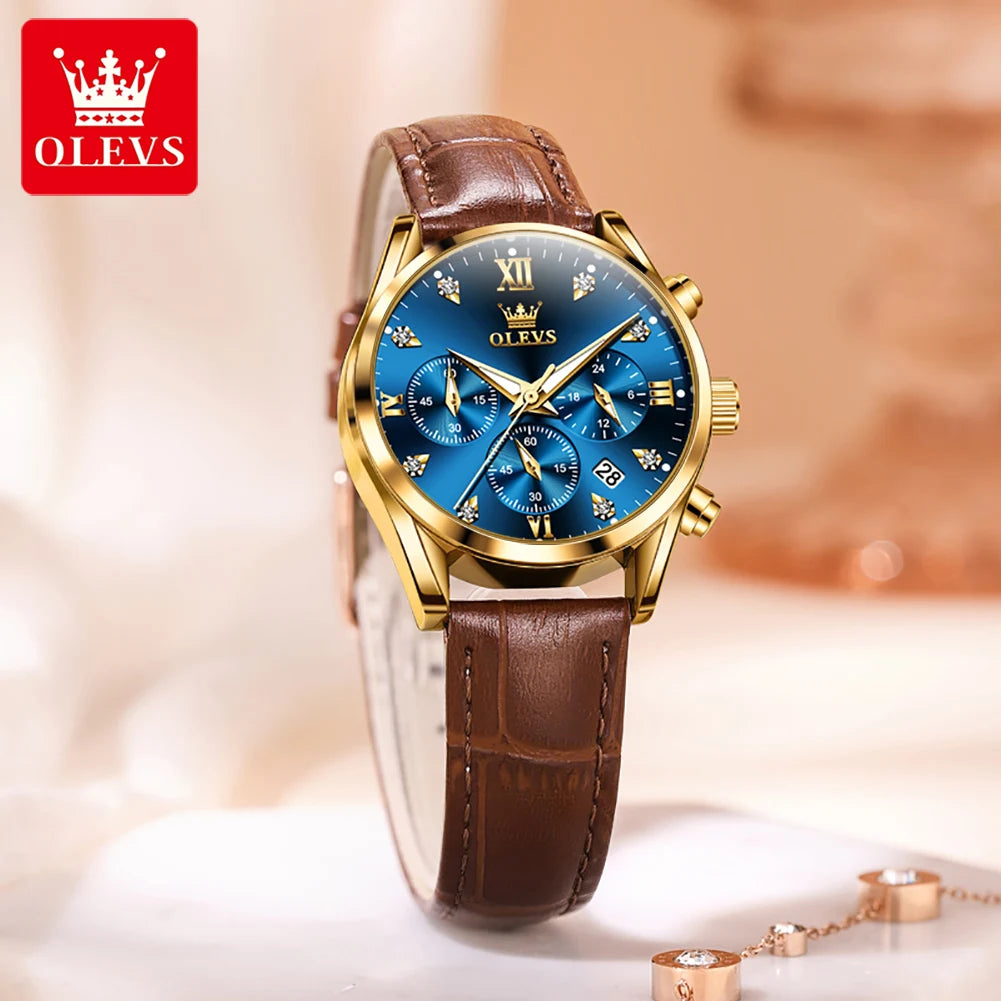 OLEVS 5523 Original Brand Women's Watches - Olevs - Embellish Gold Jewelry & Diamond