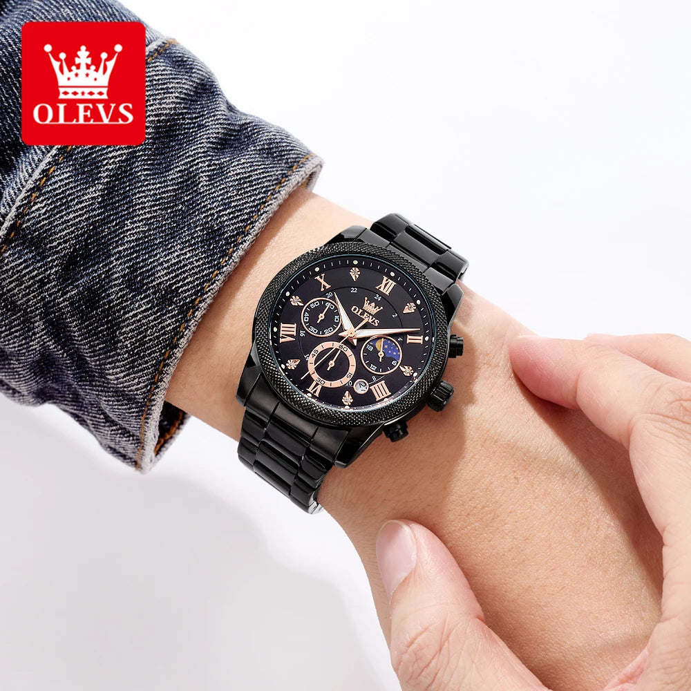 OLEVS Original Fashion Men's Watches - Olevs - Embellish Gold Jewelry & Diamond