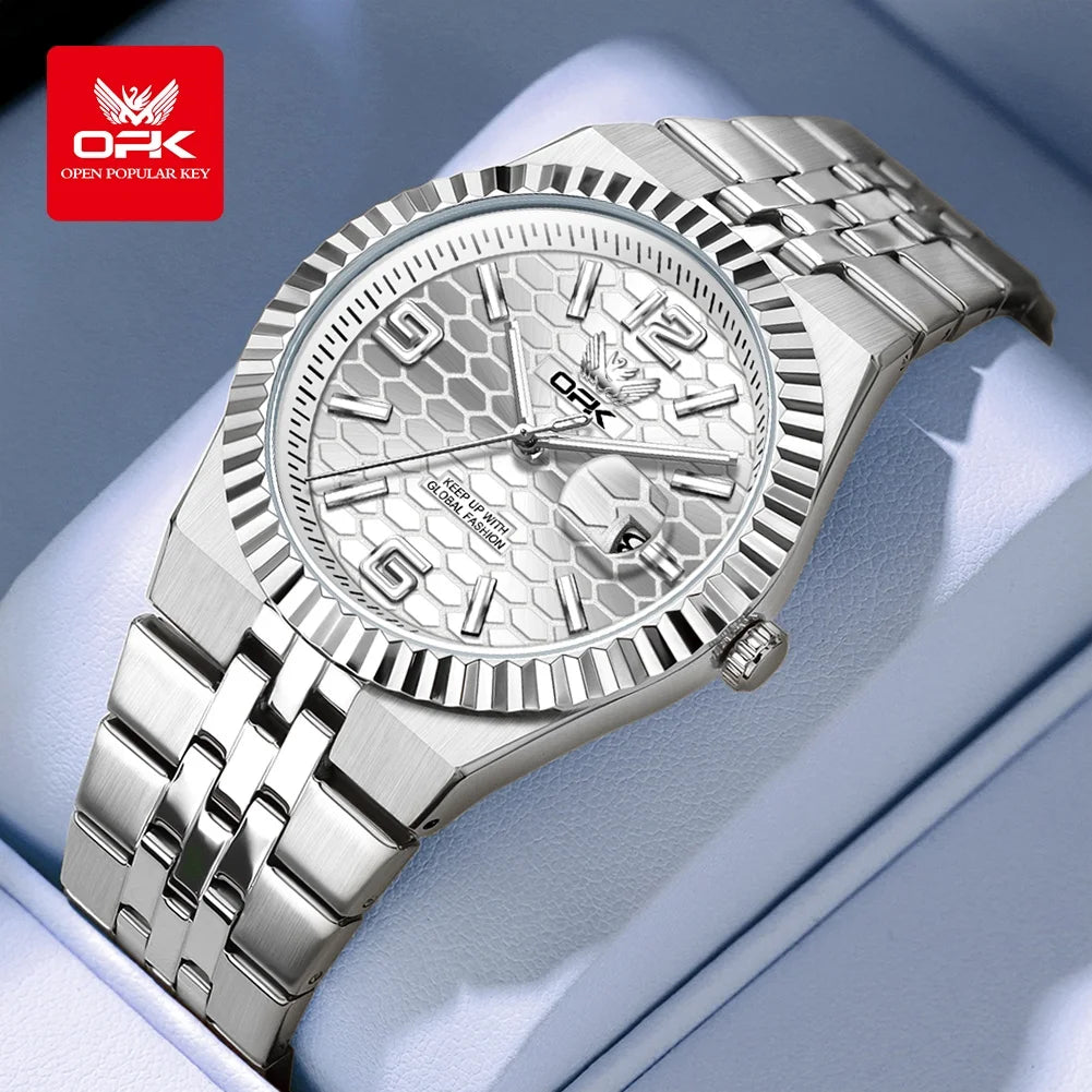 OPK 8186 Business Men's Watch - Olevs - Embellish Gold Jewelry & Diamond