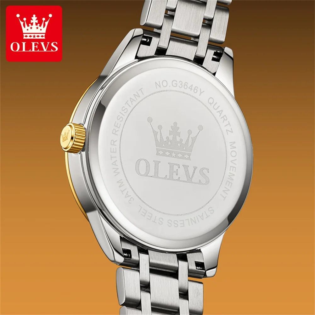 OLEVS Brand Men's Watch - Olevs - Embellish Gold Jewelry & Diamond