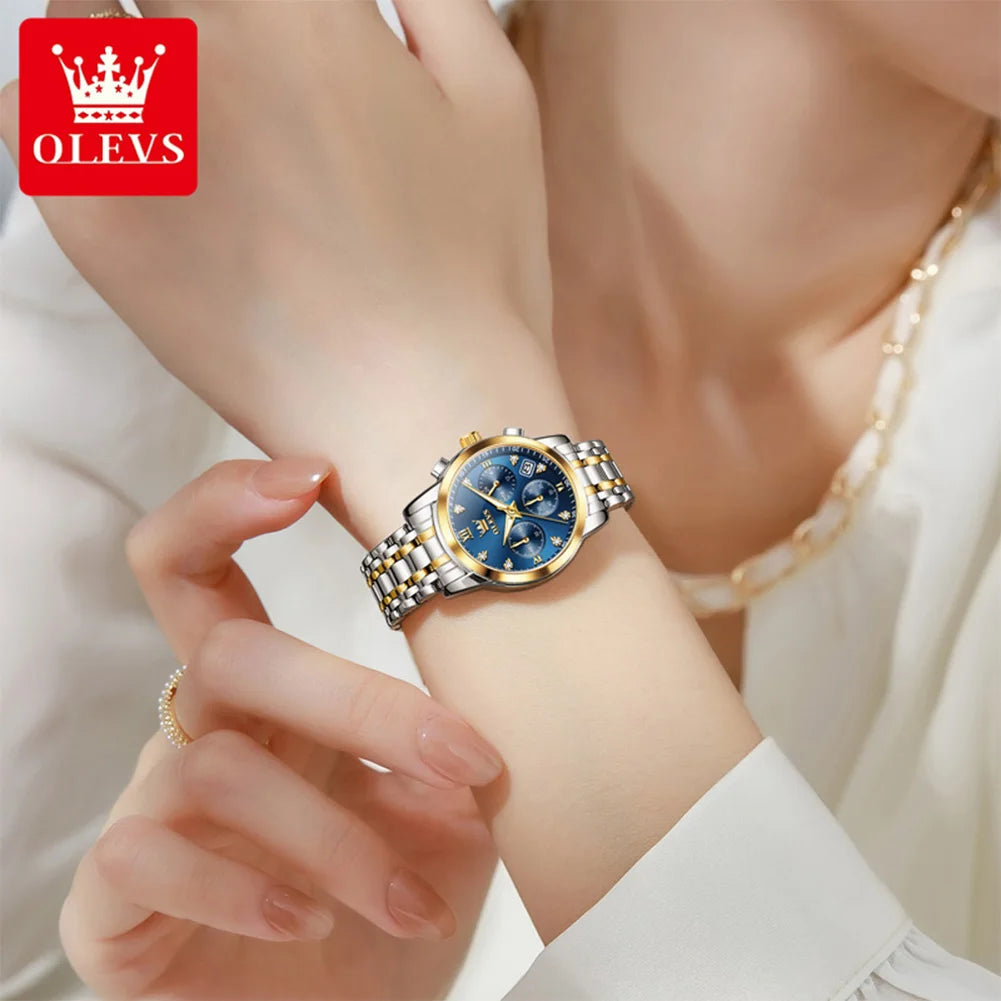 OLEVS 2858 Original Quartz Watch for Ladies - Olevs - Embellish Gold Jewelry & Diamond