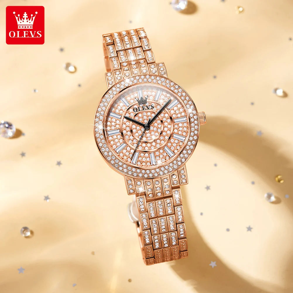OLEVS 9904 Women Watchs - Olevs - Embellish Gold Jewelry & Diamond
